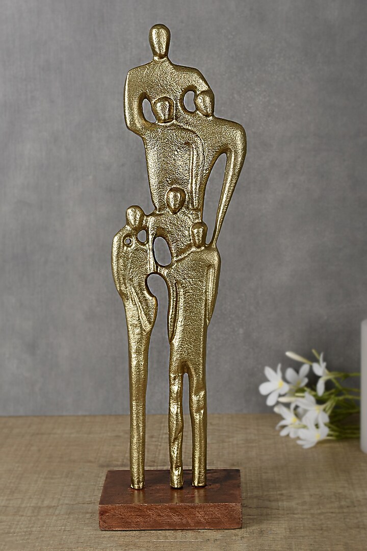 Gold Aluminium Sculpture by Manor House at Pernia's Pop Up Shop