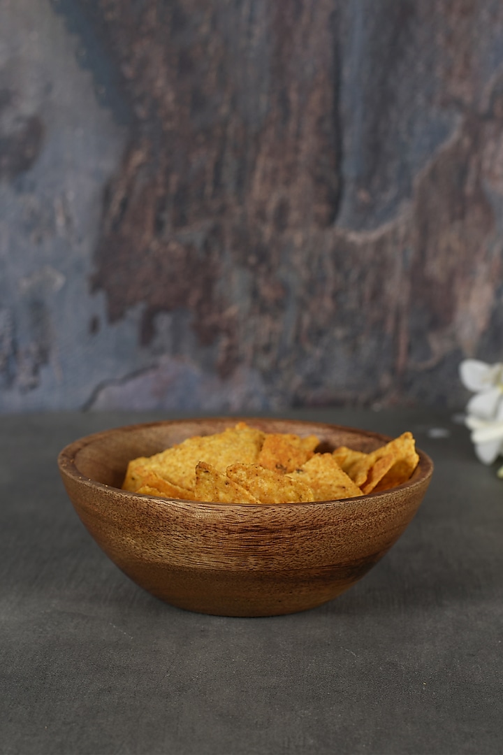 Brown Mango Wood Snack Bowl by Manor House