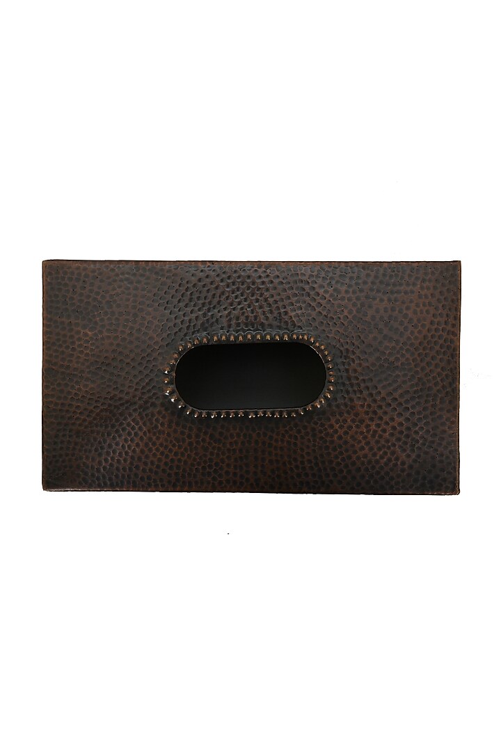 Brown Iron Tissue Box by Manor House at Pernia's Pop Up Shop