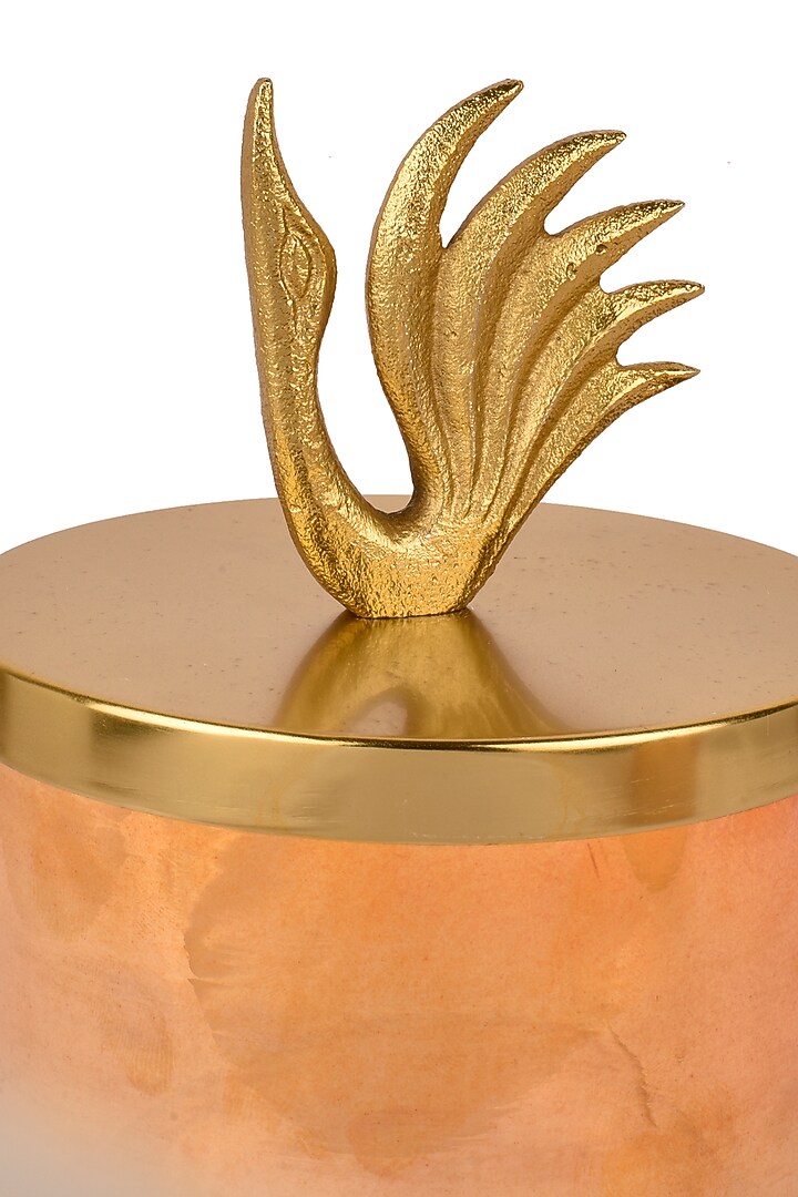 Lustre Glass Jars With Swan Lid (Set of 2) by Manor House at Pernia's Pop Up Shop