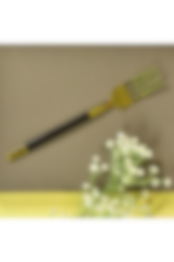 Gold and Black Handcrafted Stainless Steel Table Forks (Set of 4) by Manor House at Pernia's Pop Up Shop