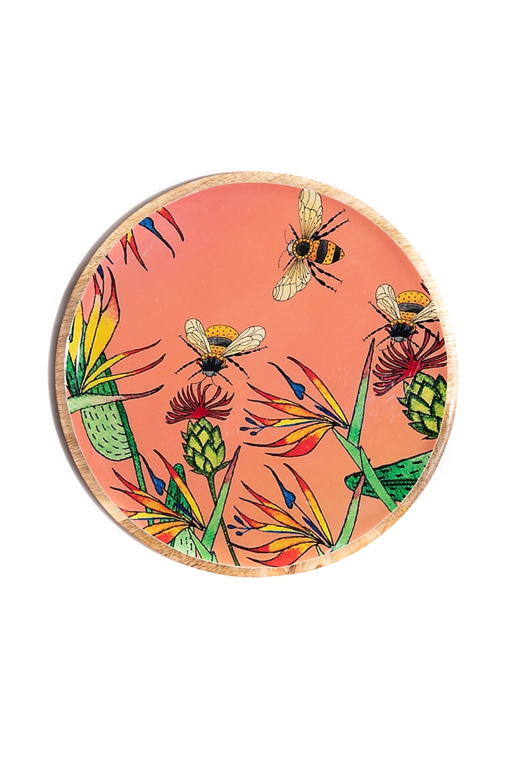 Multi-Colored Wooden Wall Plate (Set of 3) by Manor House at Pernia's Pop Up Shop