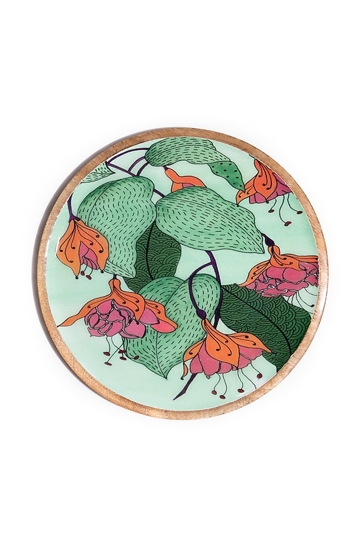 Multi-Colored Wooden Wall Plate (Set of 3) by Manor House at Pernia's Pop Up Shop