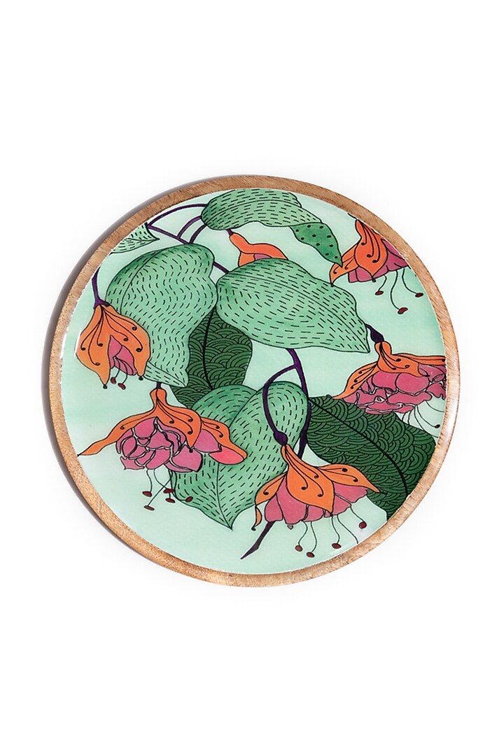 Multi-Colored Wooden Wall Plate (Set of 3) by Manor House at Pernia's Pop Up Shop