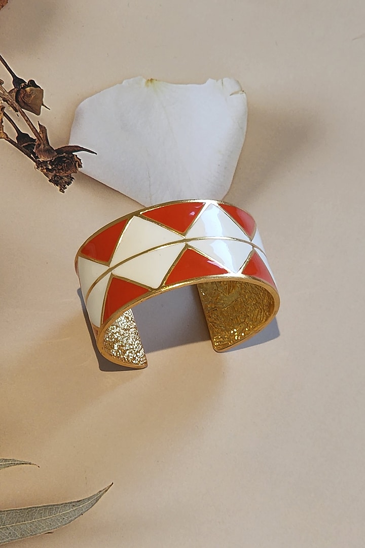 Gold Plated Handcrafted Cuff by MNSH at Pernia's Pop Up Shop