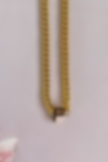 Gold Plated Handcrafted Initial Choker Necklace by MNSH at Pernia's Pop Up Shop