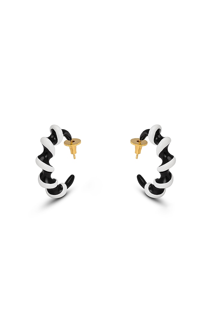 Gold Plated Handcrafted Hoop Earrings by MNSH