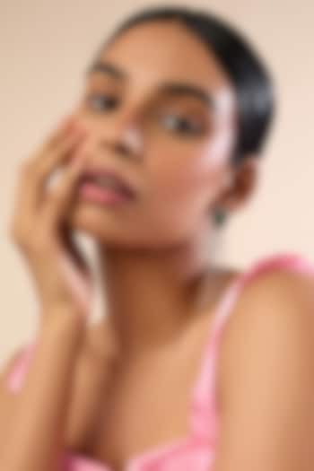 Silver Finish Rhinestone & Emerald Stone Dangler Earrings by MNSH at Pernia's Pop Up Shop