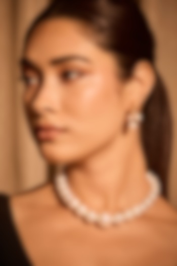 Gold Plated Pearl Choker Necklace by MNSH at Pernia's Pop Up Shop