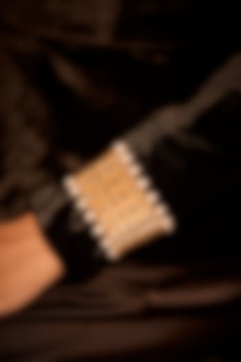 Gold Plated Pearl Bracelet by MNSH at Pernia's Pop Up Shop