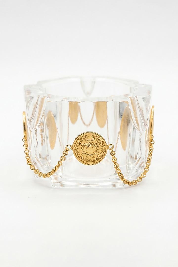 Gold Plated Transparent Resin Bangle by MNSH at Pernia's Pop Up Shop