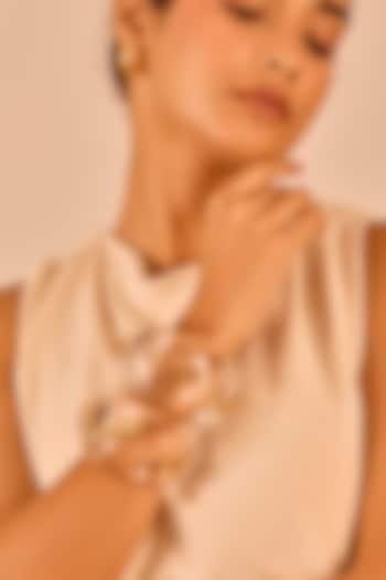 Gold Plated Transparent Resin Bangle by MNSH at Pernia's Pop Up Shop