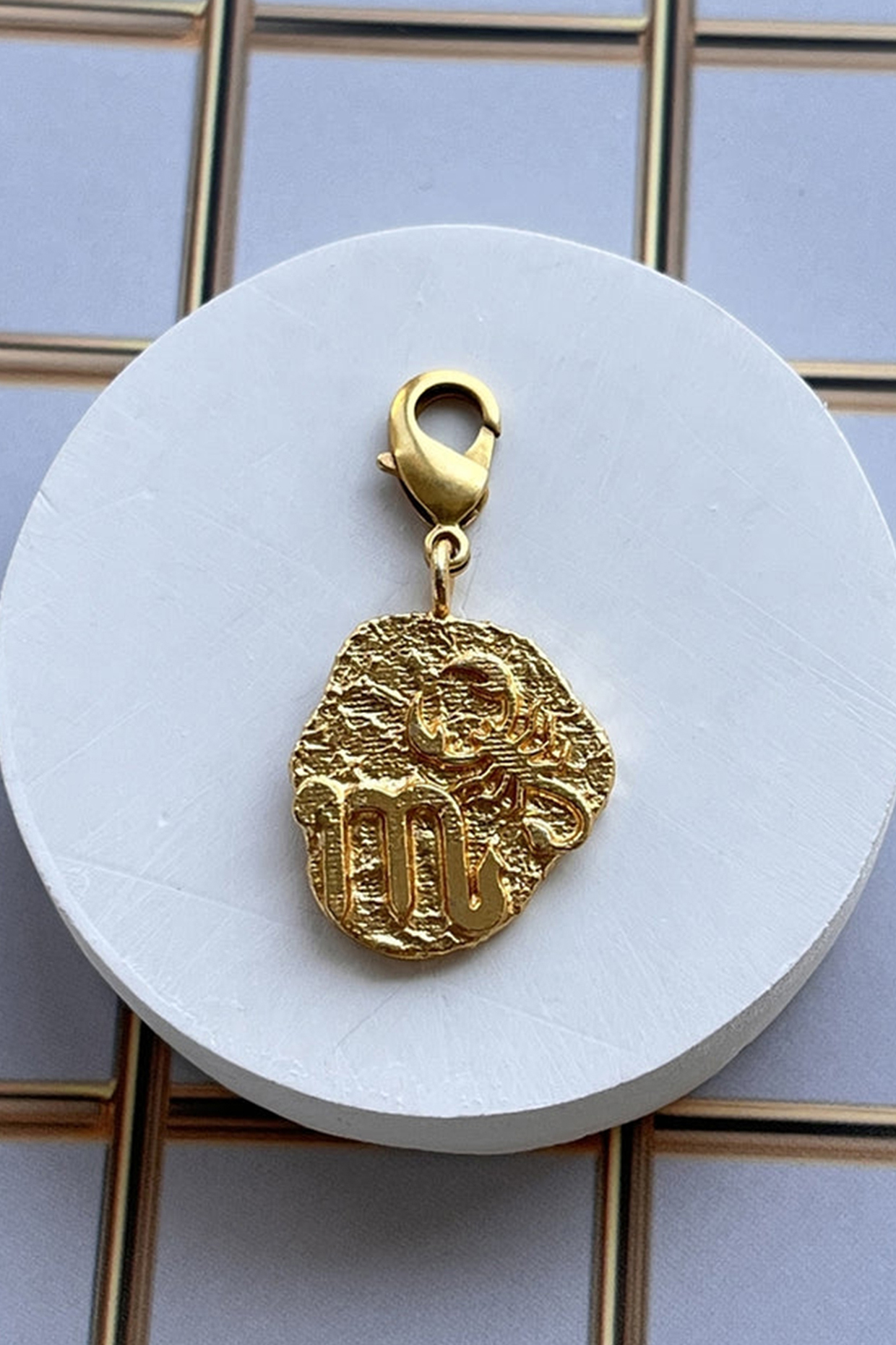 Gold Finish Scorpio Charm Chain Necklace by MNSH at Pernia's Pop Up Shop