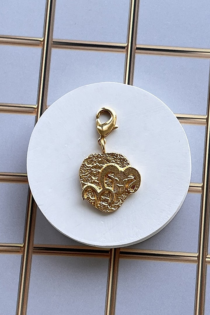 Gold Finish Zodiac Aries Charm Bracelet by MNSH at Pernia's Pop Up Shop
