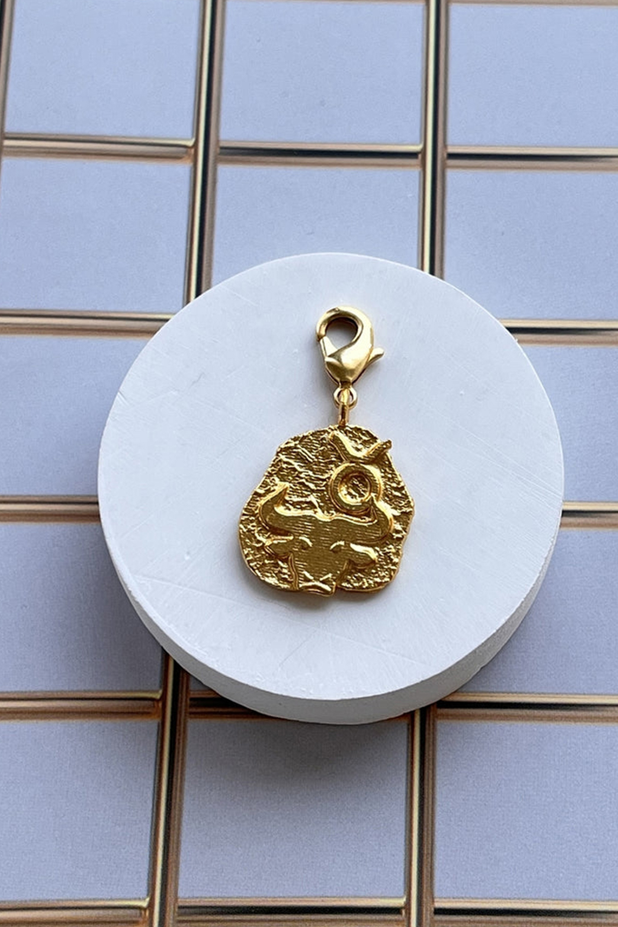 Gold Finish Zodiac Taurus Charm Bracelet by MNSH at Pernia's Pop Up Shop