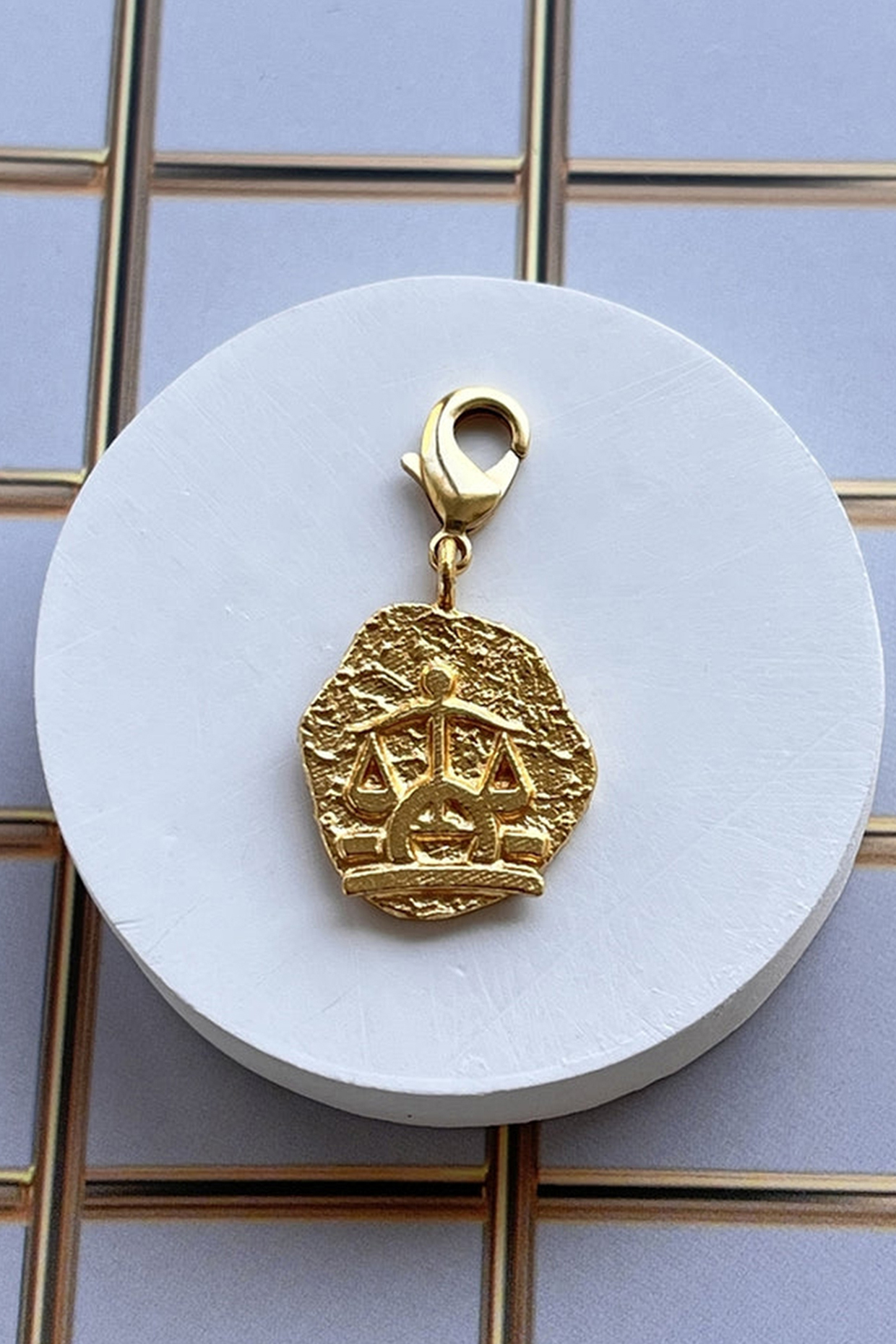 Gold Finish Zodiac Libra Charm Bracelet by MNSH at Pernia's Pop Up Shop