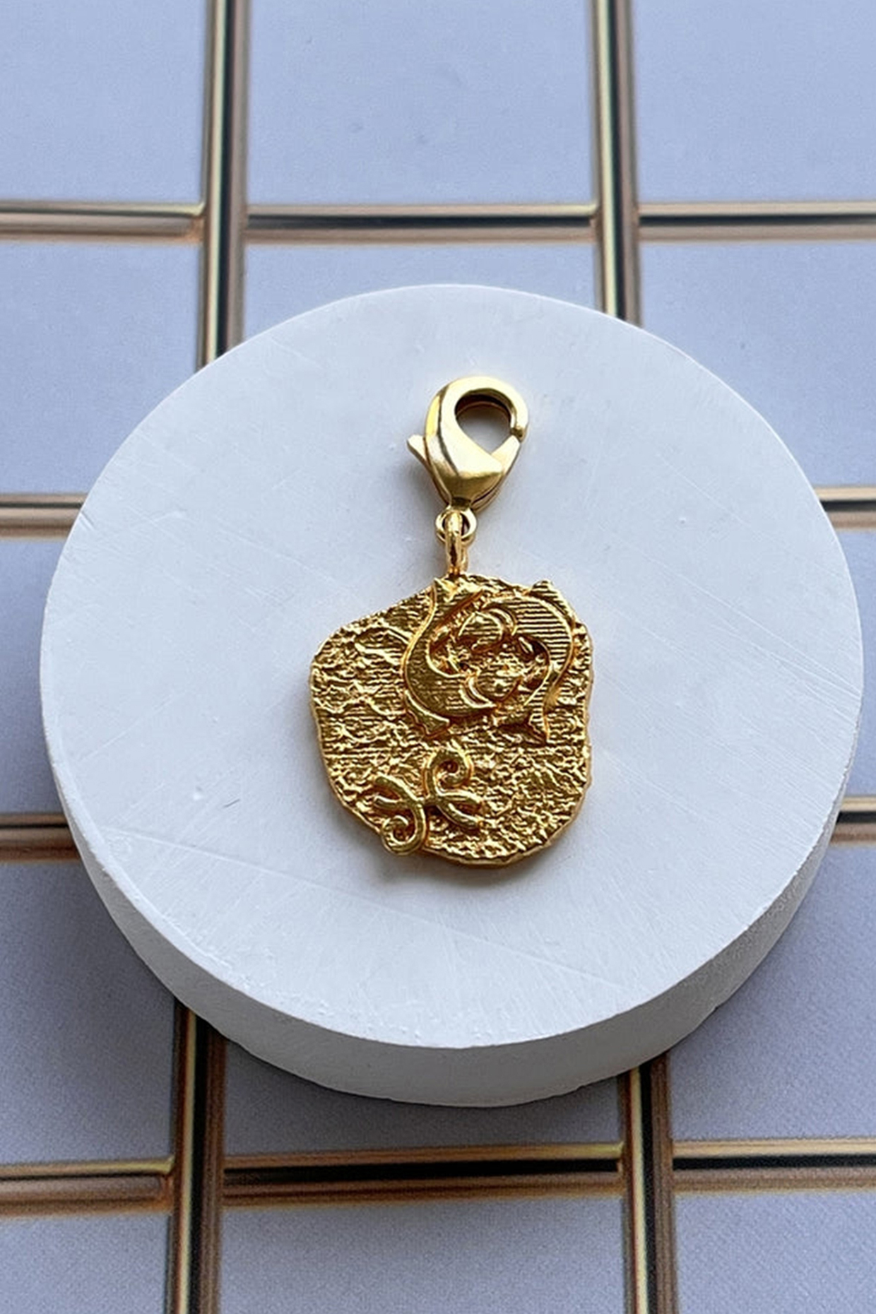 Gold Finish Zodiac Pisces Charm Bracelet by MNSH at Pernia's Pop Up Shop