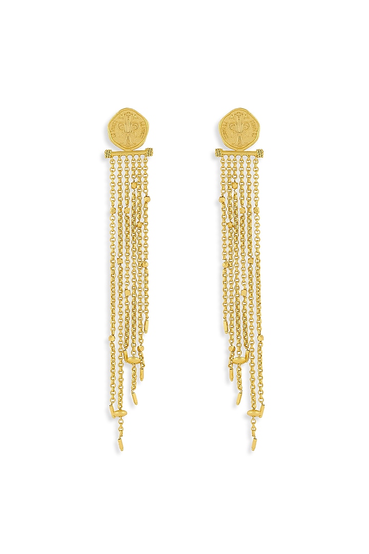 Gold Plated Dangler Earrings by MNSH at Pernia's Pop Up Shop