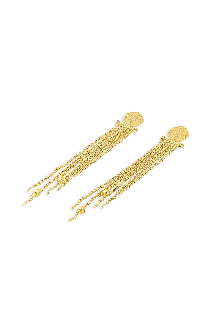 Gold Plated Dangler Earrings by MNSH at Pernia's Pop Up Shop