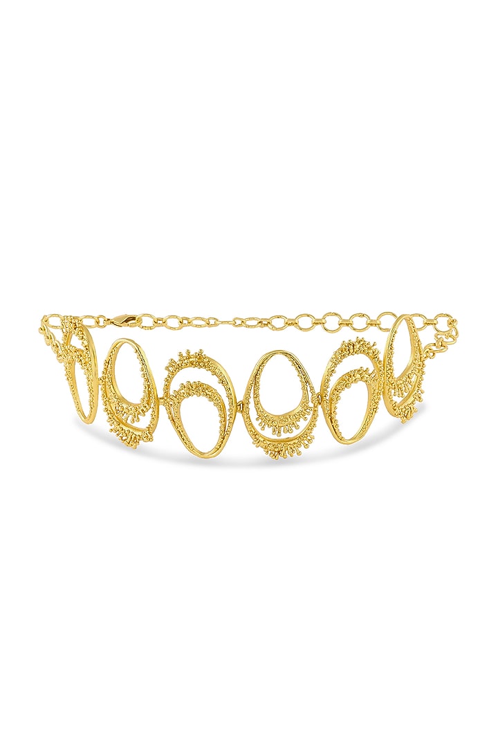 Gold Plated Choker Necklace by MNSH at Pernia's Pop Up Shop