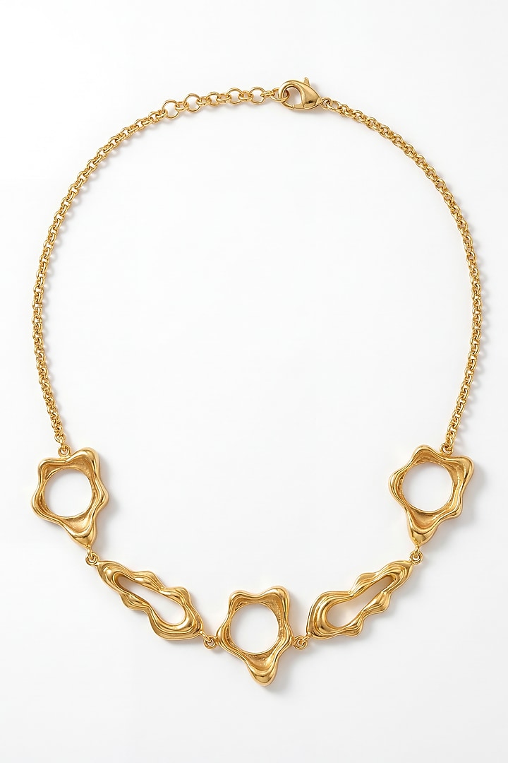 Gold Plated Aura Flow Necklace by MNSH at Pernia's Pop Up Shop