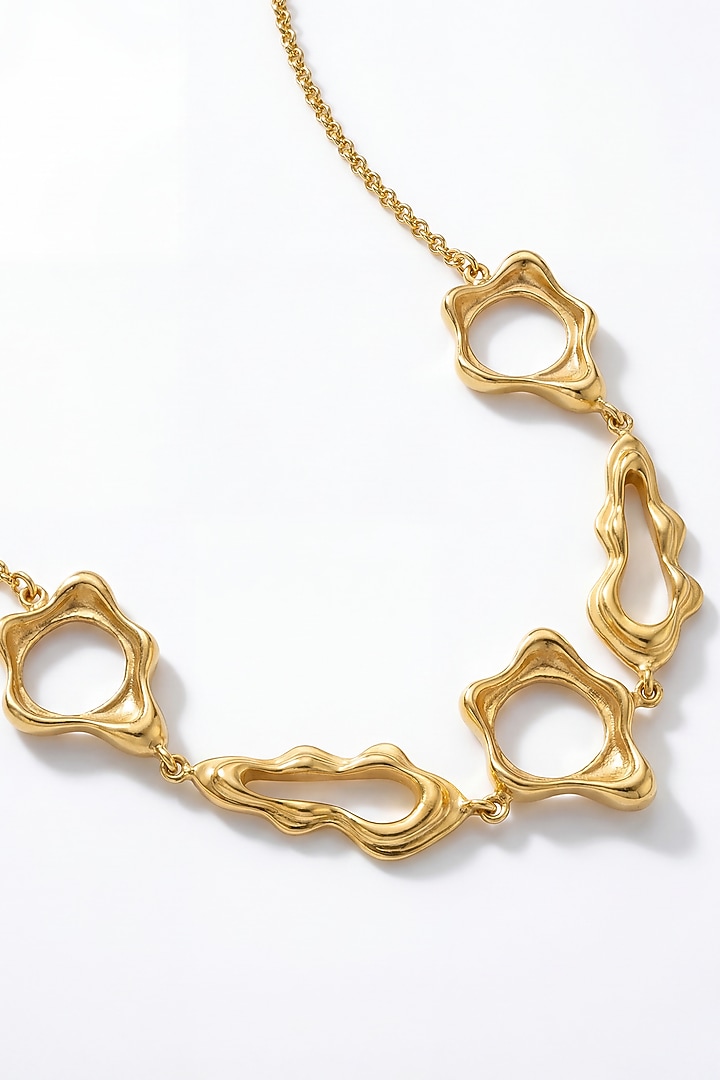 Gold Plated Aura Flow Necklace by MNSH at Pernia's Pop Up Shop