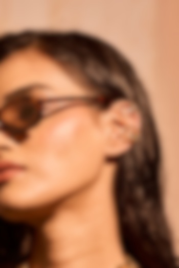 Gold Plated Mirror Wave Earcuffs by MNSH at Pernia's Pop Up Shop