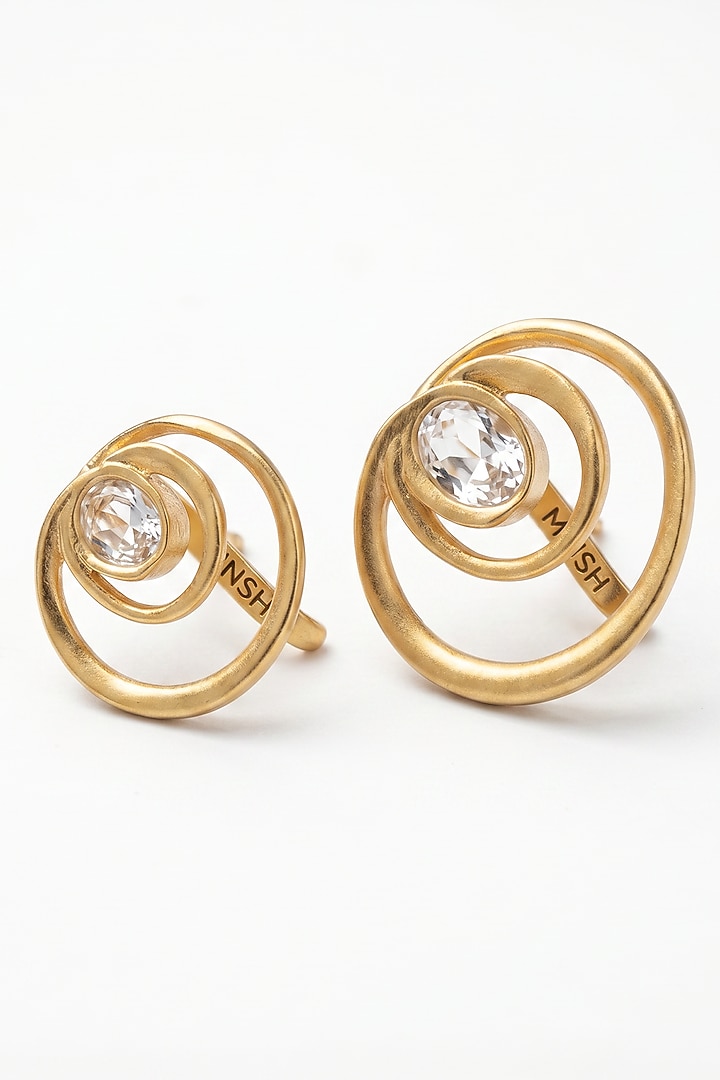 Gold Plated Mirror Wave Earcuffs by MNSH at Pernia's Pop Up Shop