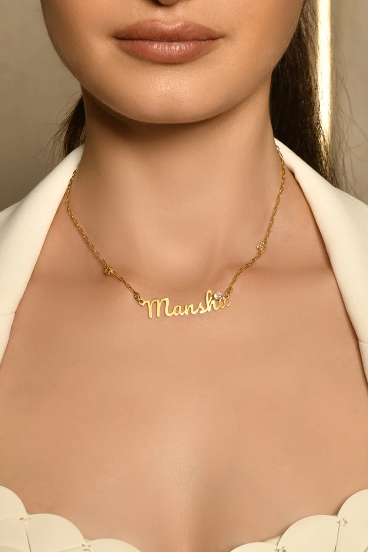 Personalized Necklace Bhumika Name Locket Vintage 925 Silver