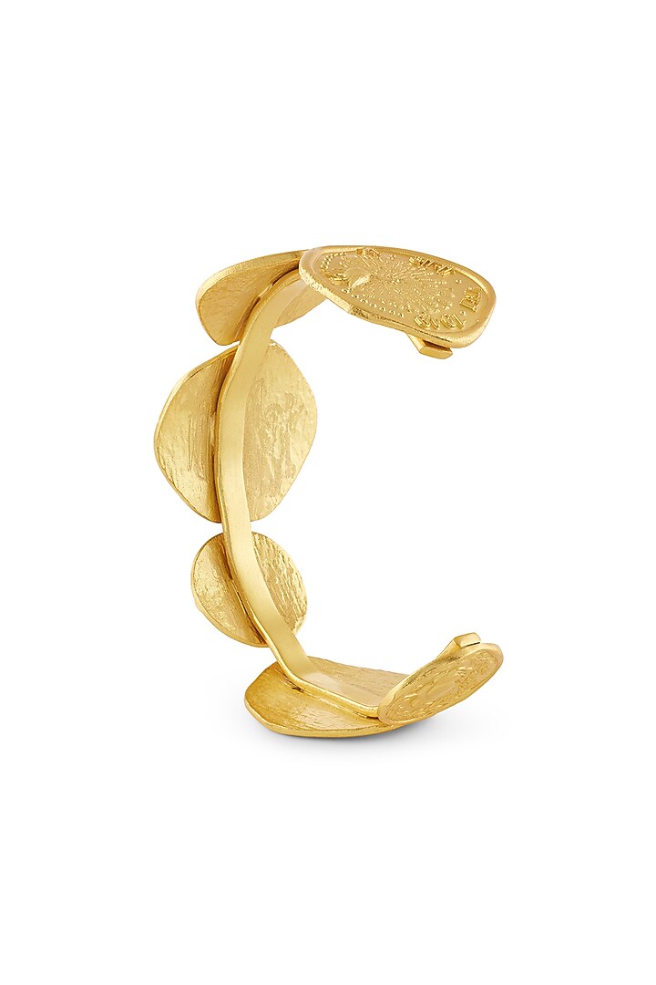 Gold Plated Adjustable Cuff Bracelet by MNSH at Pernia's Pop Up Shop