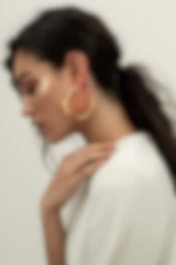 Gold Plated Hoop Earrings by MNSH at Pernia's Pop Up Shop