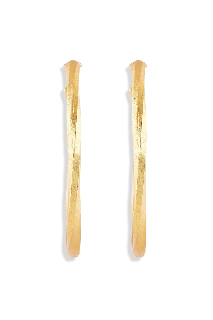 Gold Plated Hoop Earrings by MNSH at Pernia's Pop Up Shop