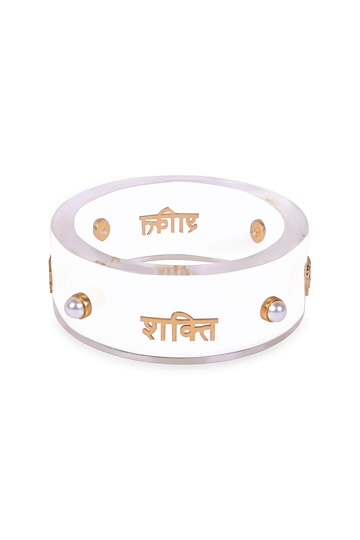 Gold Plated Resin Bangle by MNSH at Pernia's Pop Up Shop