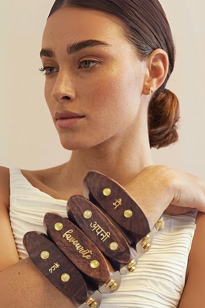 Gold Plated Bangle by MNSH at Pernia's Pop Up Shop