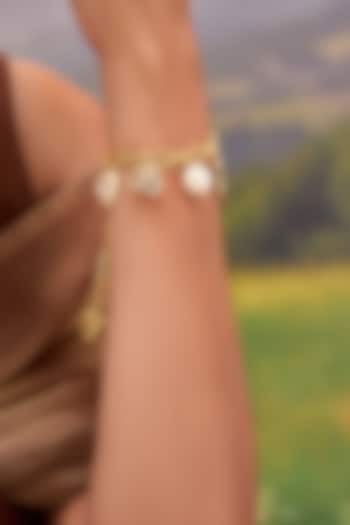 Gold Plated Kundan Polki Bracelet by MNSH at Pernia's Pop Up Shop