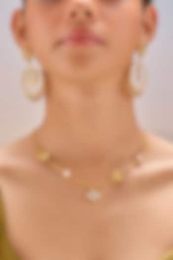 Gold Plated Kundan Polki Haathi Necklace by MNSH at Pernia's Pop Up Shop