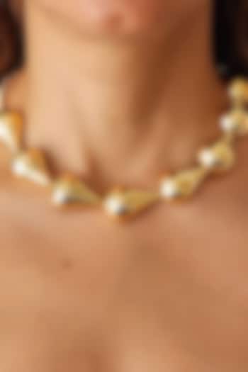 Gold Finish Mini Choker Necklace by MNSH