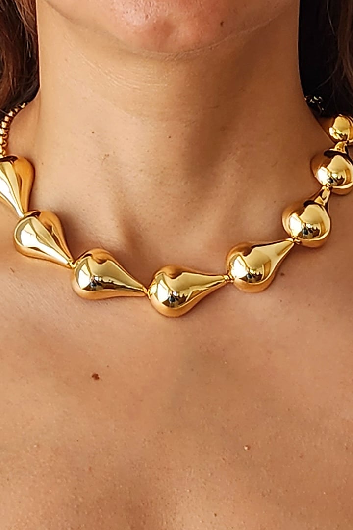 Gold Finish Mini Choker Necklace by MNSH