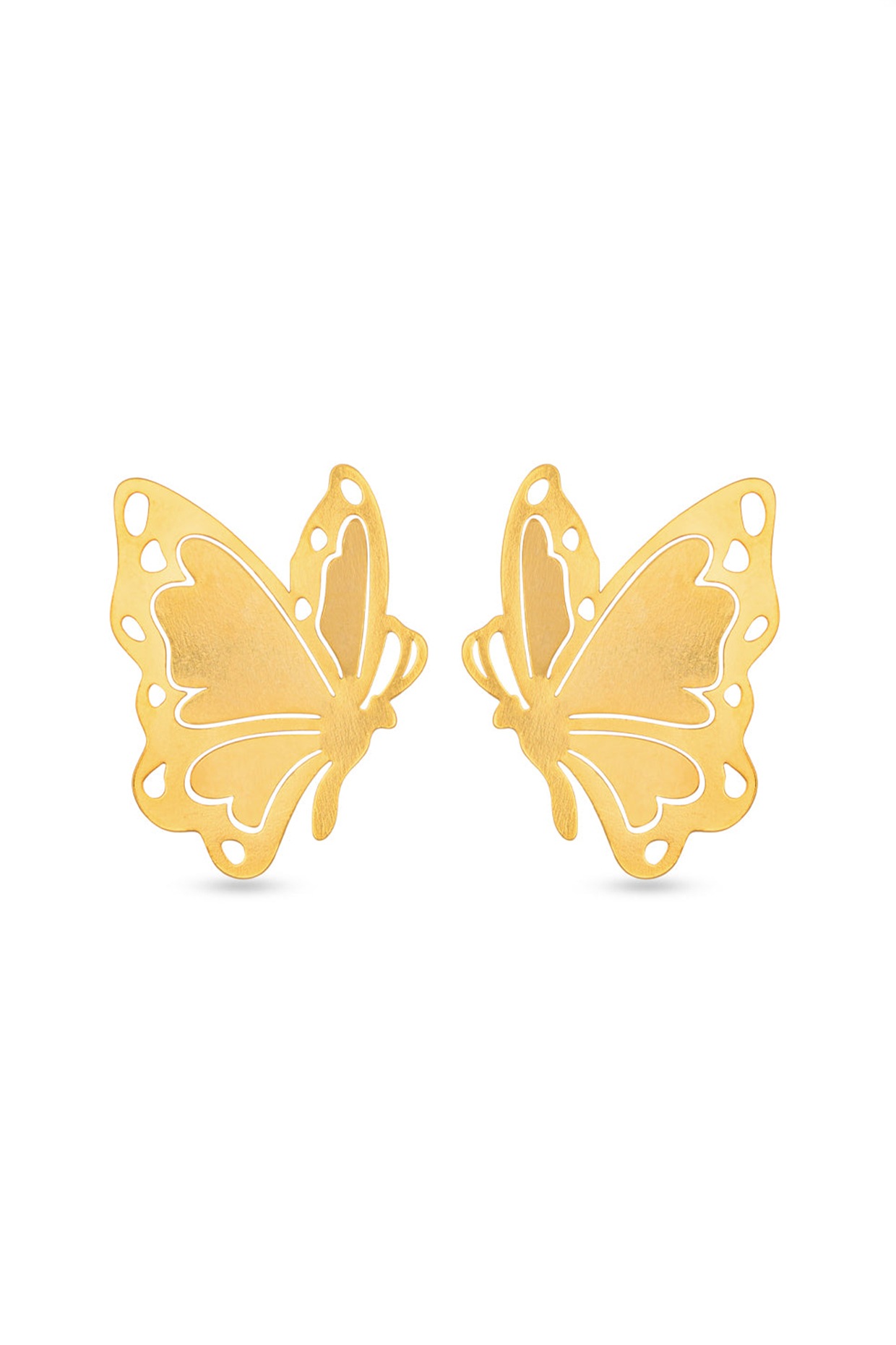 Karen Walker Butterfly Hoop Earrings - 9ct Yellow Gold - Walker & Hall