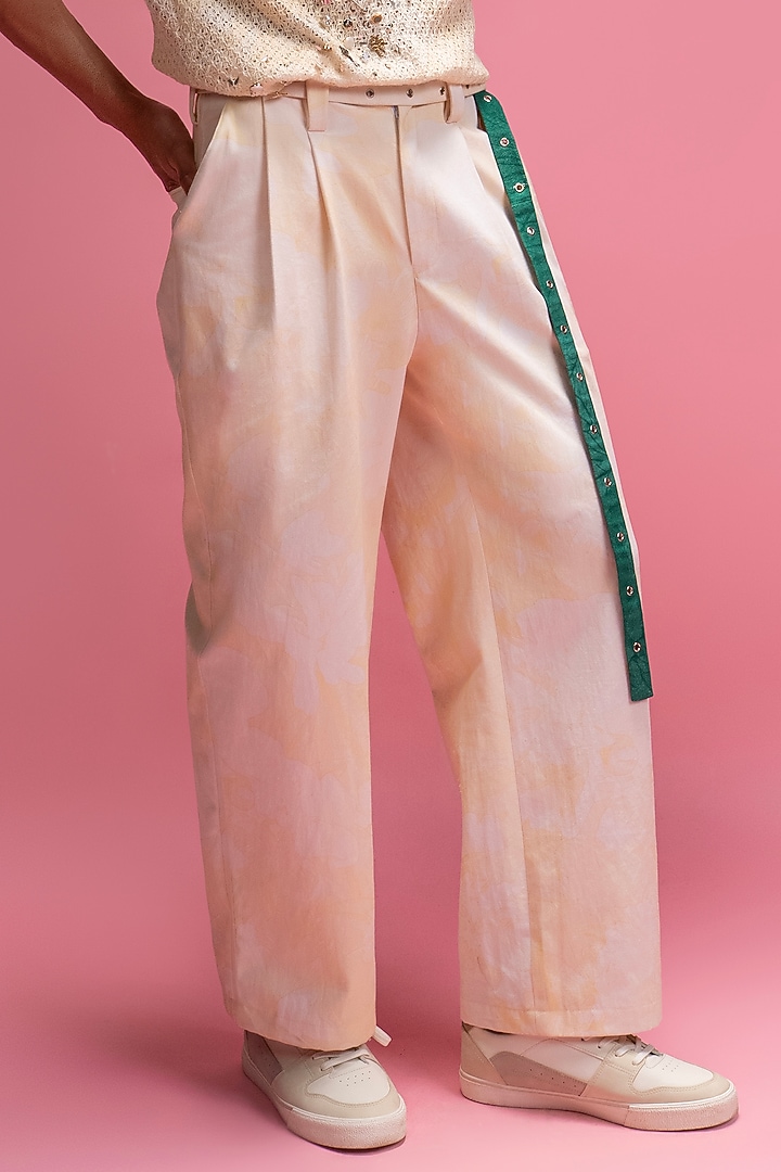 Ivory Cotton Lace & Cotton Denim Co-Ord Set by Mandira Wirk Men at Pernia's Pop Up Shop