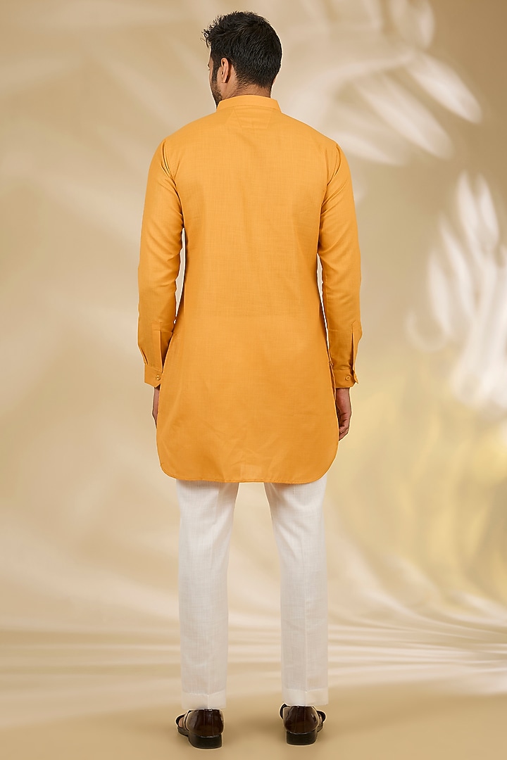 Multi-Colored Ruby Silk Digital Printed Bundi Jacket Set by Manish Nagdeo Men at Pernia's Pop Up Shop