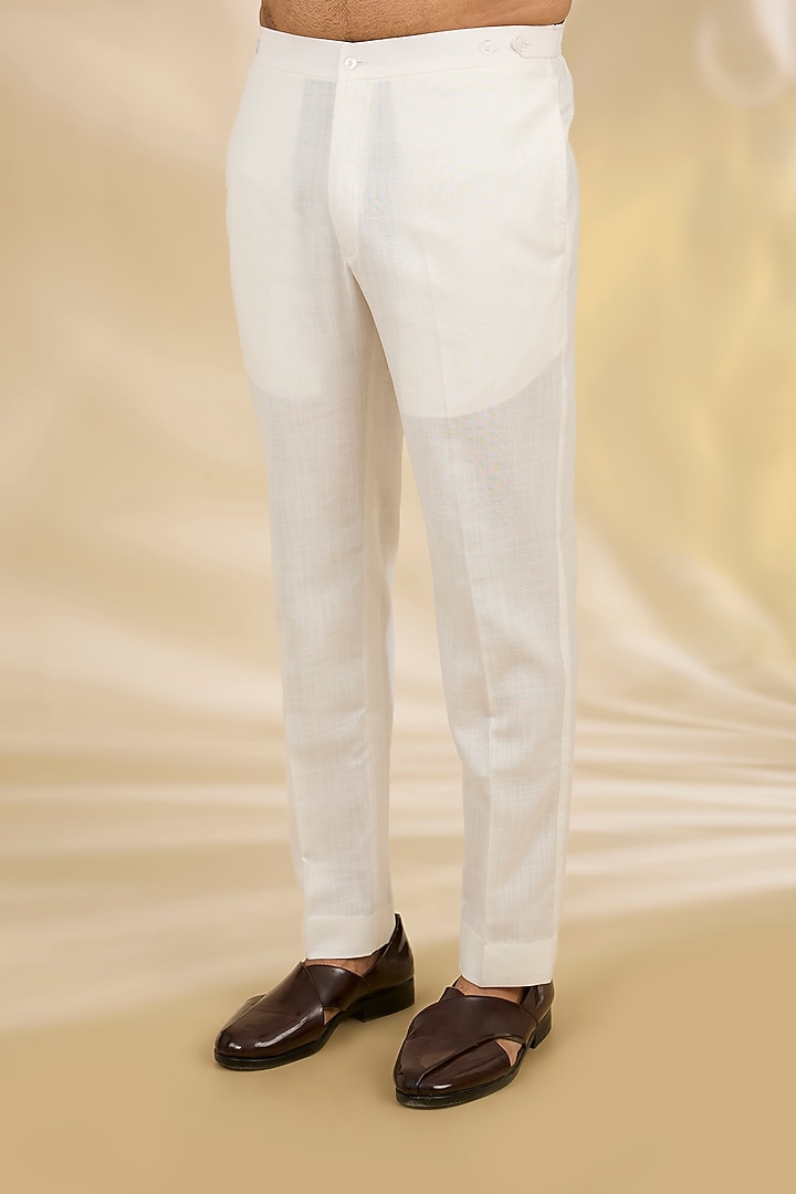 Pink Ruby Silk Hand Block Printed Kurta Set by Manish Nagdeo Men at Pernia's Pop Up Shop