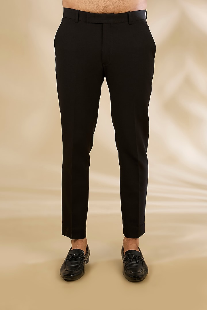 Black Viscose Cutdana Embroidered Kurta Set by Manish Nagdeo Men at Pernia's Pop Up Shop