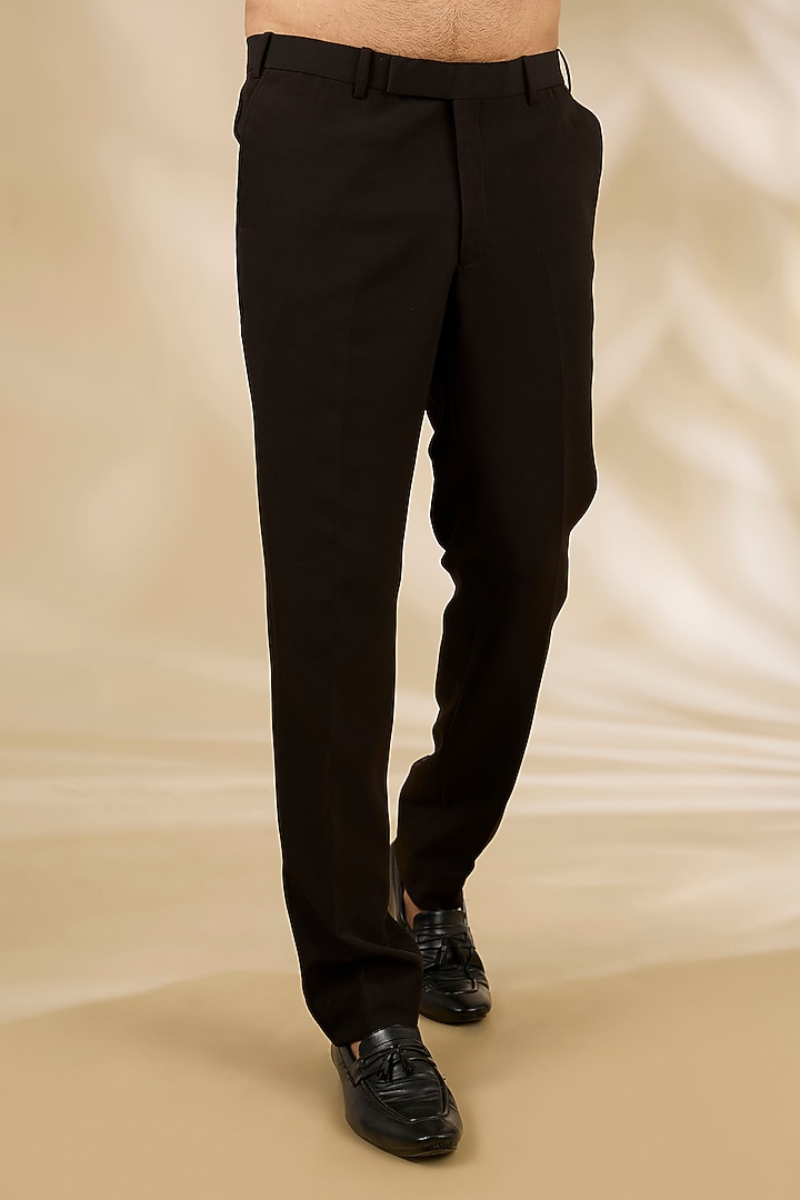 Black Banarasi Brocade Wedding Bandhgala Set by Manish Nagdeo Men at Pernia's Pop Up Shop