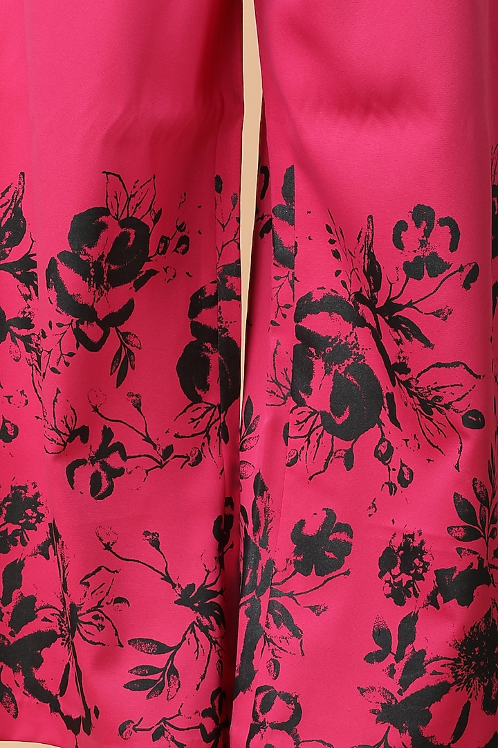 Hot Pink Luxury Crepe Co-Ord Set by Manish Nagdeo at Pernia's Pop Up Shop