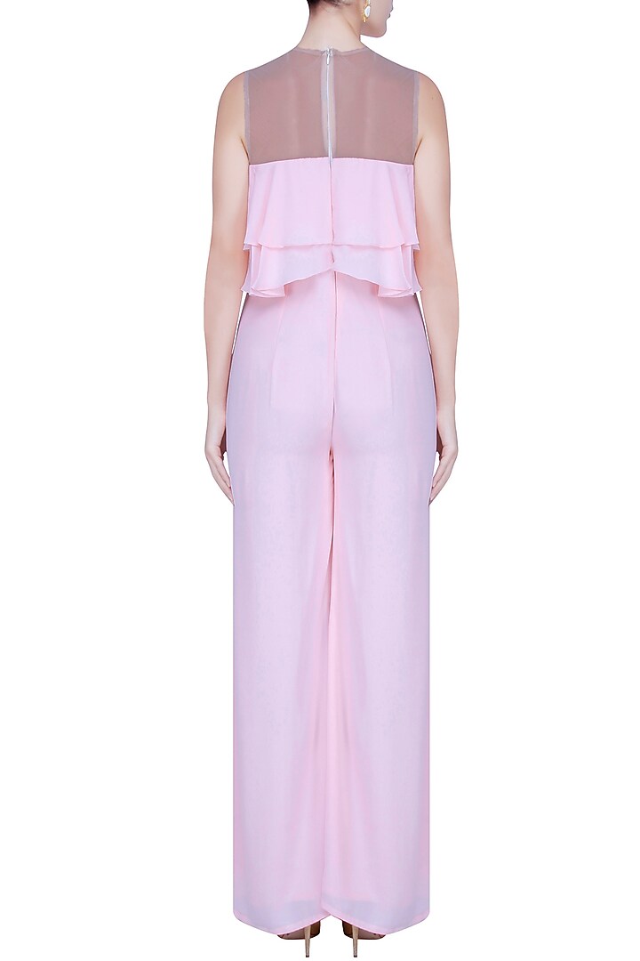 Powder pink double tiered jumpsuit available only at Pernia's Pop Up Shop.