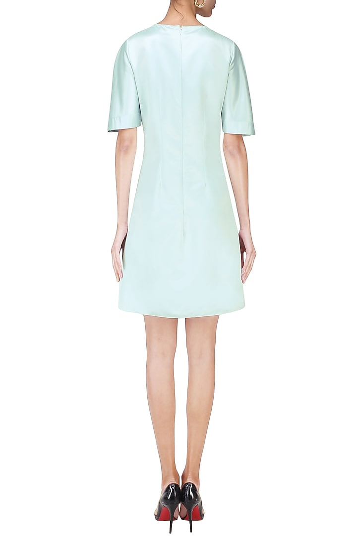 Chalk blue trapeze dress available only at Pernia's Pop Up Shop.