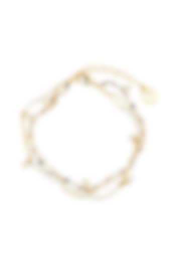 Gold Plated Multi-Colored Tourmaline Stone & Freshwater Pearl Handcrafted Bracelet by Mine Of Design at Pernia's Pop Up Shop