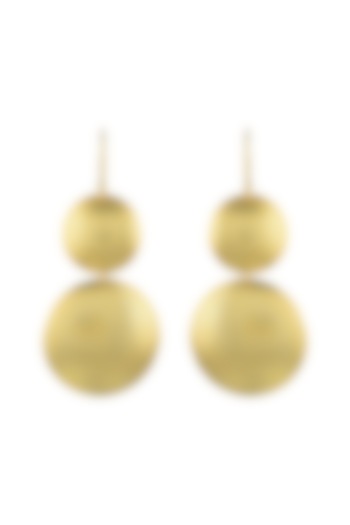 Gold Plated Doublet Dangler Earrings by Mine Of Design at Pernia's Pop Up Shop