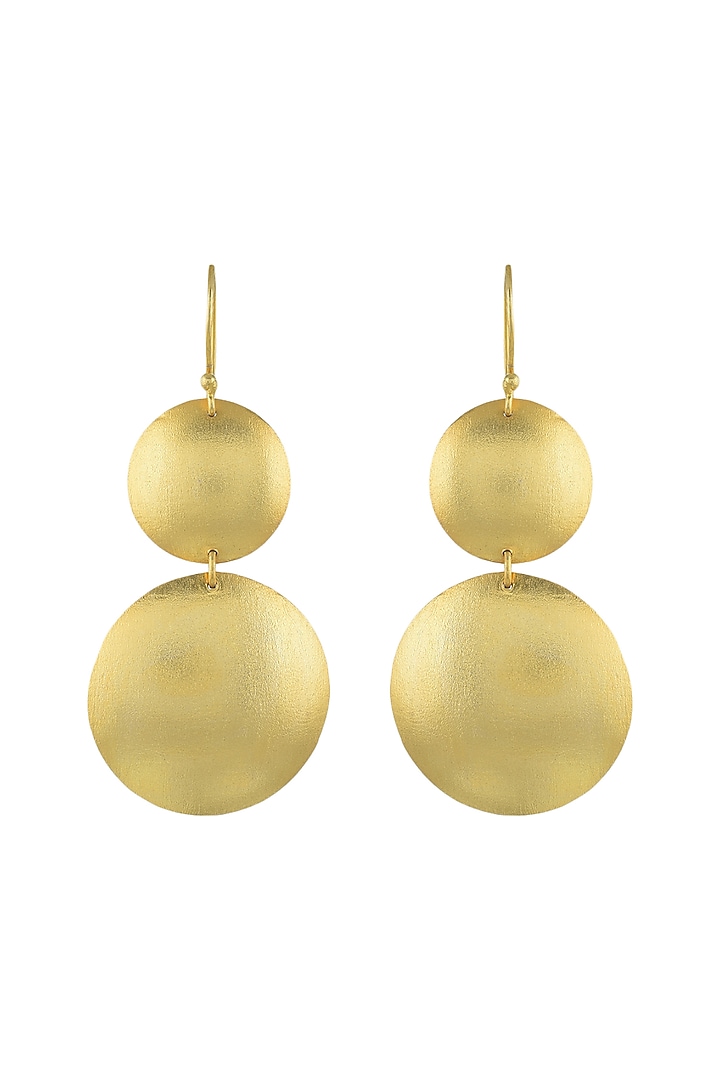Gold Plated Doublet Dangler Earrings by Mine Of Design at Pernia's Pop Up Shop